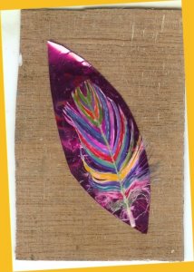 Painted feather