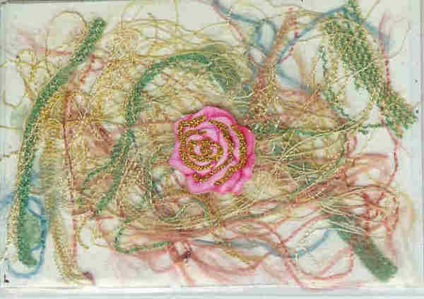 Silken threads with rose